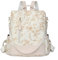 Rucksack Damen Wasserdichte Anti Diebstahl Schulrucksack Umhängetasche, Mode Cityrucksack Tagesrucksack für Schule Reisen Arbeit Einkauf (Druck Beige)