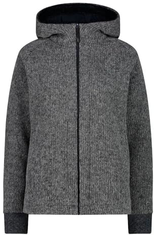 CMP Damen Giacca Da Donna in Wooltech Con Cappuccio Fisso Damen Wooltech Jacke mit fester Kapuze