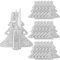 ROADPLUM 18 Stück Besteckhalter Weihnachten Filz, Grau Weihnachtsbaum Bestecktasche Weihnachten Tischdeko Messer Gabeln Löffel Bestecktaschen für Party Weihnachts Tischdeko