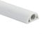 Floor Cable Protector, Heavy Duty Cable Cover Rubber Trunking, 1 Meter Length (D20-white)