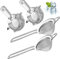 4pcs Cocktail Strainer, Cocktail Filter, Practical and Multifunctional fine mesh Strainer, Suitable for Filtering Coffee Grounds Tea Leaves Juice Cocktail Washing Rice sieving Flour