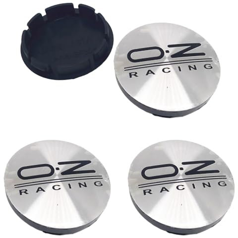 WxsTZL Radnabenkappen Felgendeckel Nabenkappen 56mm 4 StüCk Kompatibel mit für OZ O.Z Rally Racing GTI Nabendeckel ABS Wheel Caps Mittelkappen,A