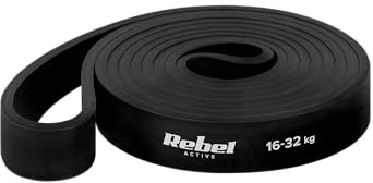 Rebel Gymnastikgummi Latex - Power Band PL-3 Schwarz 16-32kg RBA-3000-3