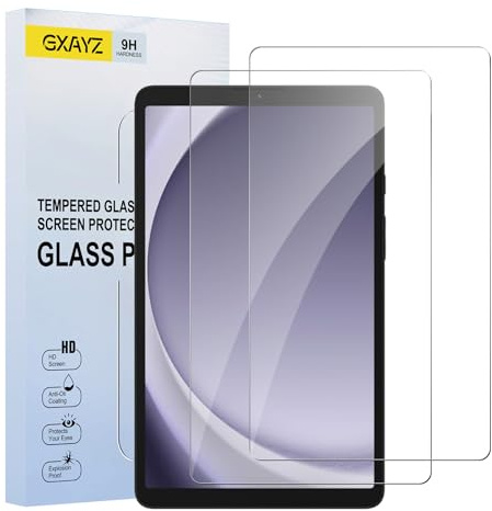 [2 Pack] Screen Protector Tempered Glass for Samsung Galaxy Tab A9,Fingerprint ID Compatible,Scratch Resistant,Easy Installation,9H Hardness
