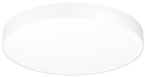 Eglo Connect.z Smart Home LED Ceiling Light Fixture Gallizzi-Z, Ø 69 cm | ZigBee, matte, app and Alexa control, warm to cool white, RGB, dimmable lighting, white flush mount lamp