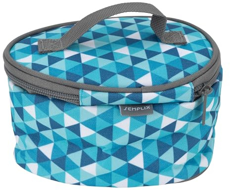 SEMPLIX Soft-Reisebügeleisentasche Diamond – kompakte, gepolsterte Schutztasche für Mini-Reisebügeleisen, ideal für Reisen, Nähkurse & Aufbewahrung Petrol