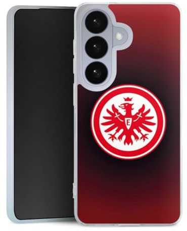 Slim Case kompatibel mit Samsung Galaxy S26 Silikon Handyhülle transparent Hülle extra dünn Eintracht Frankfurt Offizielles Lizenzprodukt Wappen