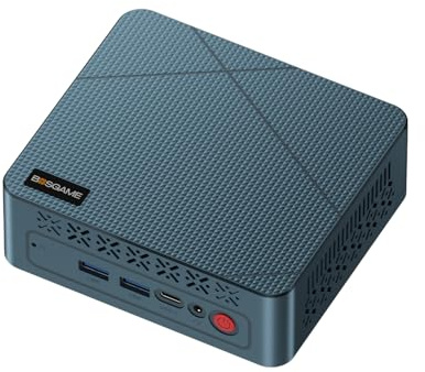 BOSGAME E2 Air 3501U Ryzen 5 Mini PC 8G DDR4 256G SATA SSD Triple Display | Mini-Desktop-PC mit bis zu 3,7 GHz, 2x HDMI 2.0, USB-C, WLAN 5, Bluetooth 5.0 – ideal für Besprechungsräume und Home-Offices.