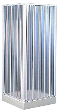 Forte BKP102001 Box Doccia Angolare Riducibile, Bianco