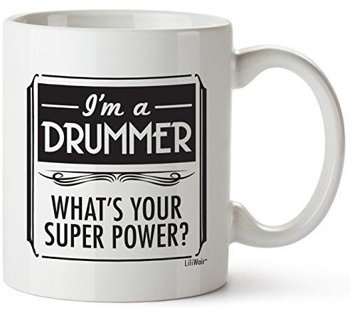 Regalos para el día del padre para bateristas, mujeres, hombres, Navidad, novio, novia, cumpleaños único mejor barato divertido taza perfecta bateristas chica Prime bolsa de regalo para hombre ideas