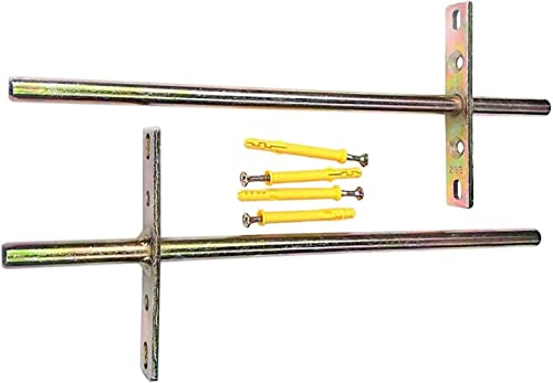 Lot de 2 équerres flottantes solides et invisibles pour étagères en bois de chêne échafaudage panneau de cheminée support d'étagère abat-jour mural (paire) (tige arrière 250 mm - 70 mm)