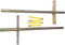 Lot de 2 équerres flottantes solides et invisibles pour étagères en bois de chêne échafaudage panneau de cheminée support d'étagère abat-jour mural (paire) (tige arrière 250 mm - 70 mm)