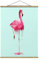 Bilderwelten Kakemono Jonas Loose Schmelzender Flamingo Hochformat 4:3 66.4x50cm Eiche