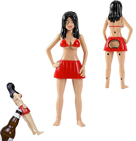 I-Total - Kunststoff-Flaschenöffner/Flaschenöffner, lustig, perfekt als lustiges Geschenk. (Woman)