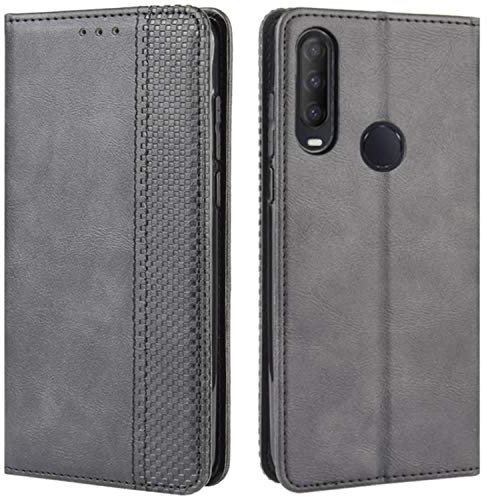 HualuBro Funda para Alcatel 3L 2020, Alcatel 1V 2020, Alcatel 1S 2020, piel sintética, cuerpo completo, a prueba de golpes, magnética, con tarjetero, para Alcatel 3L 2020, color negro