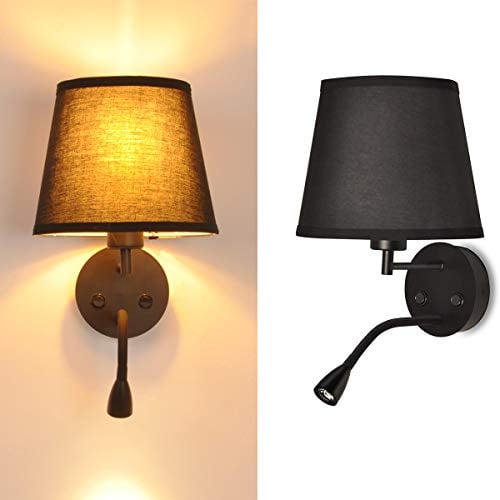 B·LED BARCELONA LED - Aplique de pared PAIR E27 con foco LED de lectura 3W