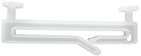 rewagi Schlaufengleiter für Schlaufen 40mm, 50mm, 50mm mit Schlitz, 70mm – Gardinenzubehör, Gardine, Vorhang, Schiebegardine (Länge 50mm mit Schlitz- 40 Stück)