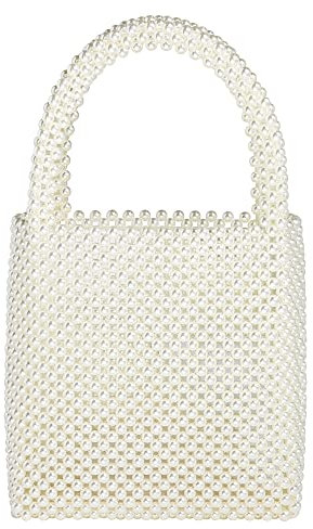 Grandxii Sac à main en perles tissé à la main pour femme