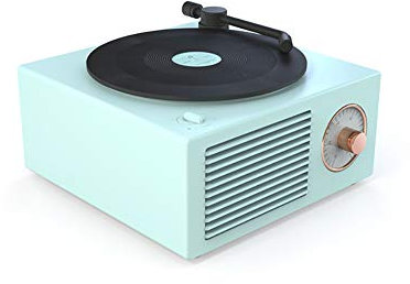 Akemaio Altoparlante Bluetooth Retro in Stile Giradischi Vinile - Mini Speaker Wireless Con Funzione Record Player
