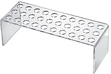 SCHÖNHUBER FRANCHI alzata in plexiglass trasparente porta coni con 30 fori per finger food. Eventi, Catering, Party, Hotel, Ristorante, Pasticceria, Panetteria Dimensioni 120h x 190 x 530 mm