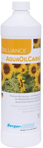Berger-Seidle AquaOilCare 1 Liter wasserbasierte polierfreie Wischpflege für ölimprägnierte Holzflächen