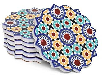 Sous-verres marocains Mosaïque Victor (lot de 6) | Safaary