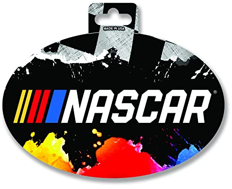 Rico Industries NASCAR Farbiger ovaler Aufkleber