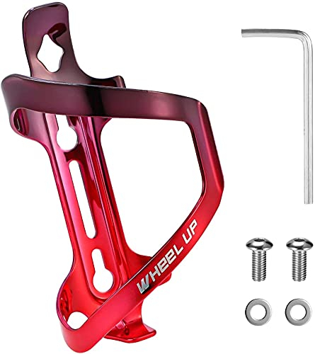 JJJ Porte-bidon universel en métal pour vélo de route (couleur : rose rouge)
