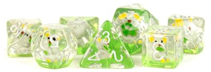 Metallic Dice Games Poly Set Koala w/Plata (7)