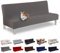 Lydevo Sofabezug ohne Armlehnen 3 Sitzer Sofabettüberzug Stretch Armlehne Sofabettüberzug Sofabezug Armlos Clic Clac Elastisch Couchbezug Futon für Klappcouch ohne Armlehnen，Grau
