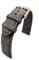 Fluco Canvas Textil Baumwolle Uhrenarmband 20mm feines Uhrband grau Made in Germany