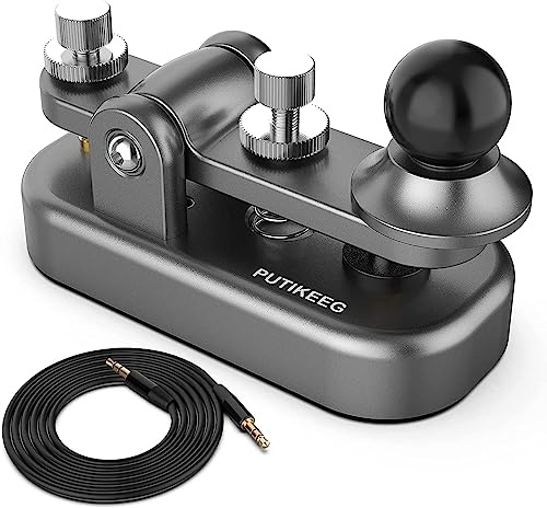 Putikeeg CW manipulador morse,llave recta código morse ,radioaficionados equipos,ham radio manipulador telegrafo,llave telégrafo.