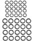 Lot de 40 joints toriques de rechange pour nettoyeur haute pression, raccord rapide de tuyau en caoutchouc pour raccord rapide de 6,35 mm, 3/8, coupleur à connexion rapide M22