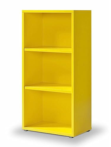 moebel-dich-auf Standregal Click 3er, Aktenregal, Säulenregal, Regal mit 3 Fächern in Gelb