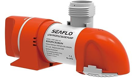 LIGHTEU®, bomba de achique de perfil bajo no automática, 12 V, 1100 GPH, SFBP1-G1100-14C
