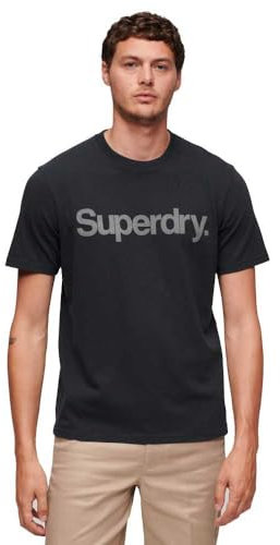 Superdry Haut à Manches Courtes Chemise, Bleu Marine (Eclipse Navy), XL Homme