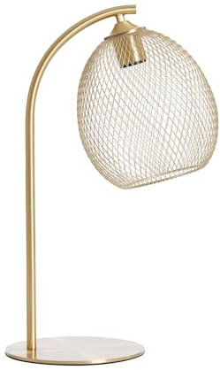 Light & Living Tischlampe Moroc - Gold - Ø20cm - Rund - Metall - Tischleuchte Wohnzimmer & Schlafzimmer - Tischlampen modern - Weihnachtsdekoration - Geschenk für sie