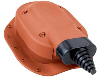 Solardurchführung A-Profil für Dachpfannen RAL 8004 (Ziegel)