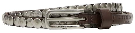 Liebeskind Berlin Belt I 10mm 85 STUDDED BELTS Washed Leather cognac