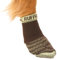 RUFFWEAR Bark'n Boot Socken für Hunde, große Hundesocken für unter Hundeschuhen und Hundestiefeln, Set mit 4 bequemen, schnell trocknenden und verstärkten Hundesocken, Größe L, Erdbraun