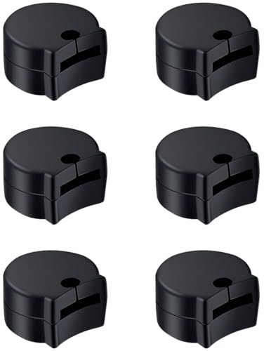 EIHI 6er-Set Klarinette Gummi Thumb Daumen Rest Daumenkissen Daumenschoner, bequem Daumenschoner für Klarinette, Musikinstrumente Schutz Zubehör, Schwarz