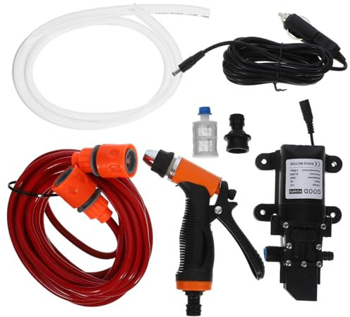 ORFOFE Kit De De Alta Presión 12v Para y Jardín Limpiador De Bomba De Agua Rociador De Agua
