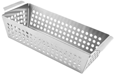 ORFOFE Bandeja Inoxidable para Parrilla Reutilizable Asas Dobles para Barbacoa