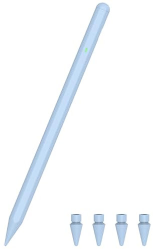 Lapiz para iPad 10º/9º Generacion, Lápiz para iPad 2018-2024 con Carga Rápida& Inclinación & Rechazo de Palma, Magnética Pencil para iPad 6/7/8/9/10, Air 3/4/5/11''M2, Mini 5/6, Pro 11 /12.9 /13