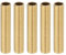 PATIKIL M10 Fine Thread Brass Lamp Pipe Nipple, 5 Pcs 50mm/ 2 Length Hollow Tube Adapter Coupler Connector Pipe Fitting Hardware DIY Repair Part for Lamp Lights