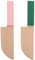 PRETYZOOM 2 PièCes Couteaux en Bois pour Enfants - Coupe-LéGumes sans Danger avec Manche Coloré, Jouets De Simulation pour DéCoration Maison De Jeu