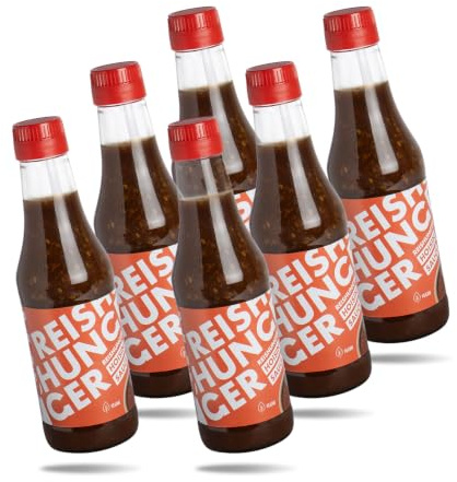 REISHUNGER Bio Hoisin Sauce, 6 x 250 ml - Süßlich-aromatisch und leicht würzig – vegan und mit Sesam verfeinert