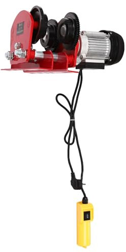 370W Elektrischer Seilhebezug aus Q235 Stahl mit Aluminium-Draht-Motor, Einstellbare Elektro-Seilwinden-Hebezeug mit Fernsteuerkabel, Elektroseilzug Kettenzug Motorwinde 10m/min Hubgeschwindigkeit
