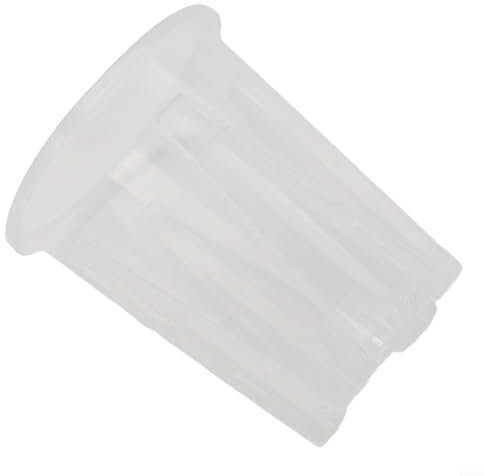 Macetas de plástico transparente con agujeros perfectas para orquídeas y plantas suculentas (10 cm)