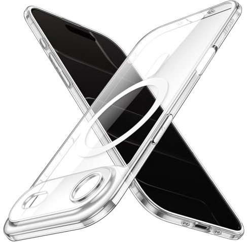 JETech Magnetic Slim Case for iPhone Air Compatible with MagSafe, Camera Lens Full Protection, Ultra-Thin Lightweight Clear Minimalist Protective Phone Cover, 6.5-Inch Display (Clear)